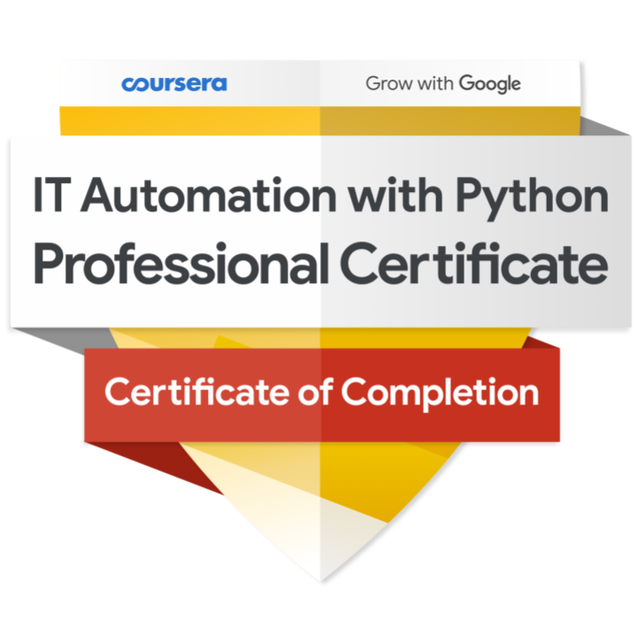Google IT Automation Professional Certificate badge